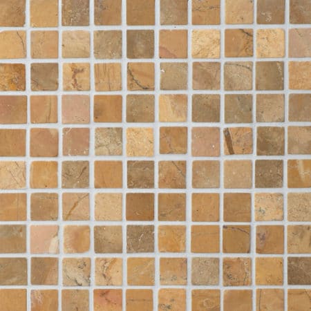 senapsgul marmor mosaik 30x30mm