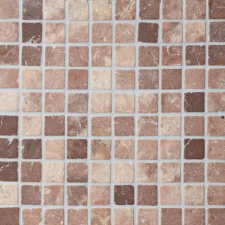 kokosbrun marmor mosaik, 30x30mm