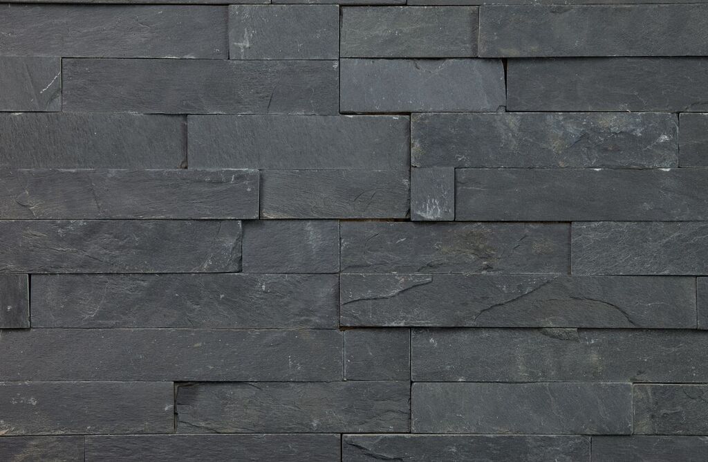 Black Slate Z pattern 150x400mm väggplatta