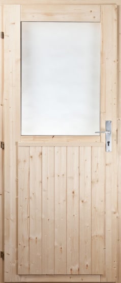 Ytterdörr Tall/Gran 10x21 - 94x207cm (fönster, till vänster)
