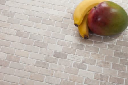 Brick Mini vit marmor mosaik